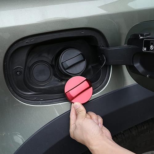 CHEYA Funda para Land Rover Defender 90 110 2020 2021 de aleación de aluminio para automóvil, accesorios para automóvil (rojo, sin letras)