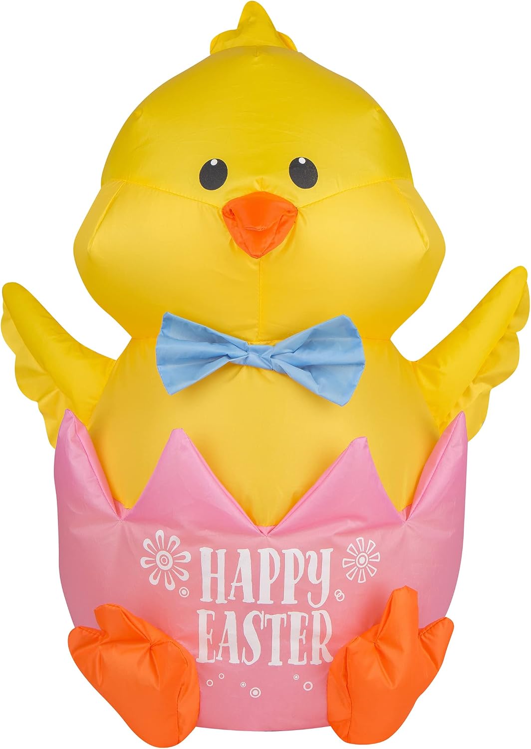 National Tree Company Inflatable Waving Chick Decoration, Self Inflating, 4 AA Batteries Required, Easter Collection, 20 Inches