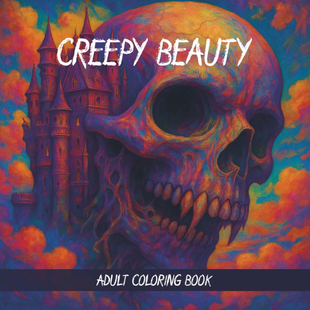 Creepy Beauty – 44 Dark Illustrations Inspired by Zdzisław Beksiński: An Adult Horror Coloring Book