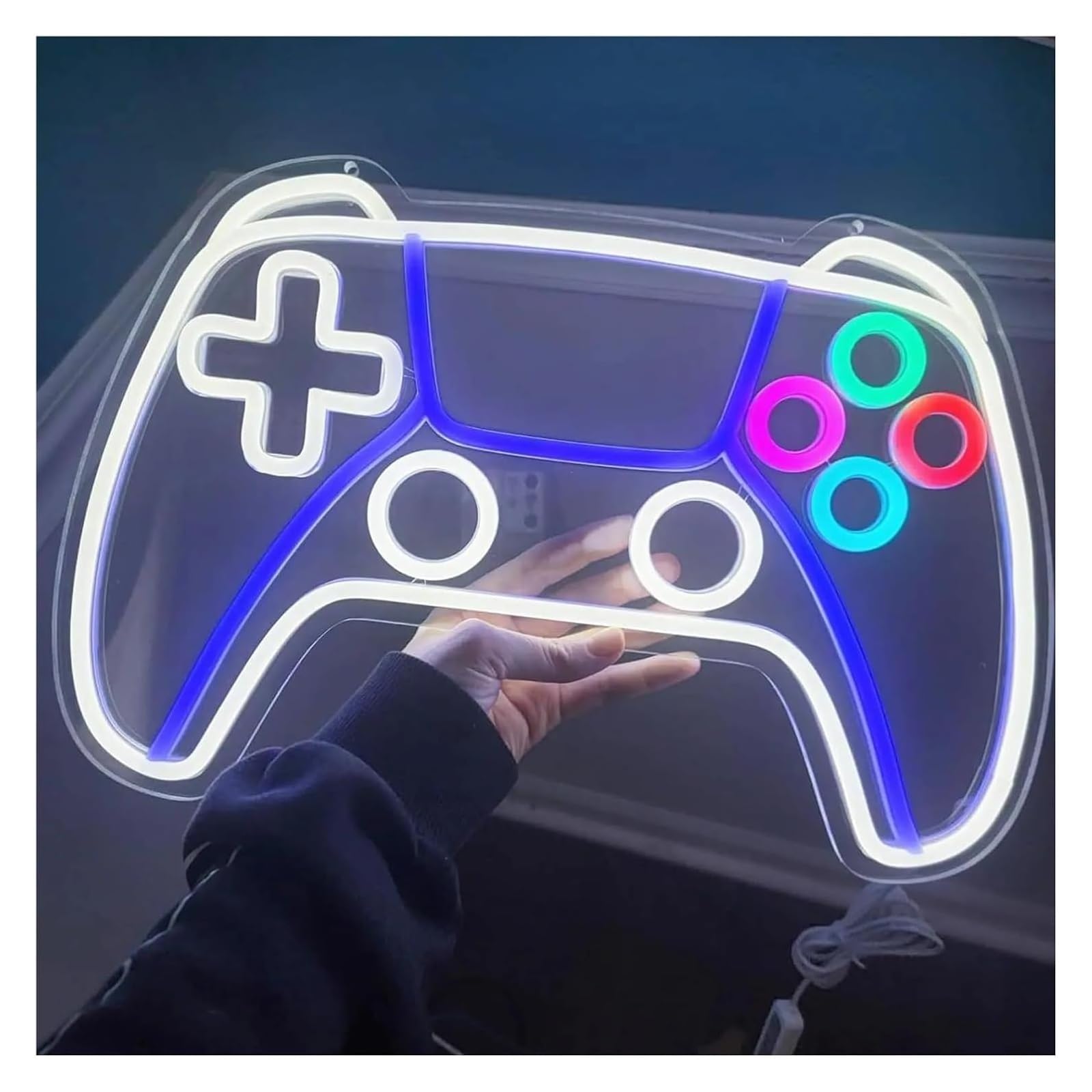 Luces de neón Lámpara de letrero neón LED para decoración pared para habitación niño dormitorio gamer para fiesta 40 x 24 cm