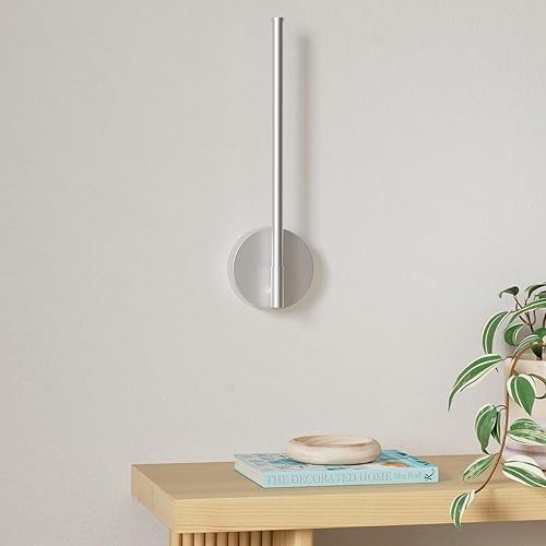 Miniatura 2 de YKLITG BD014-LED-CH - Juego de 2 luces LED cromadas regulables para baño, lámparas de tocador modernas para baño, apliques de pared, blanco cálido