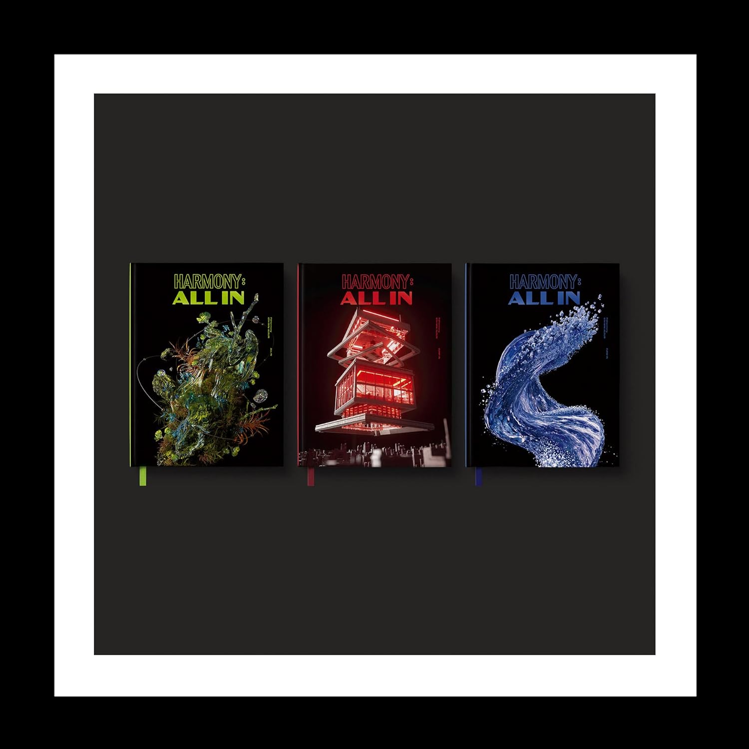 P1Harmony Harmony todo en el sexto mini álbum FLOW IN versión CD+1p póster+folleto de 96p+1p Stand PhotoCard+1ea Logo Tag+1ea Photo Stamp+1 tarjeta