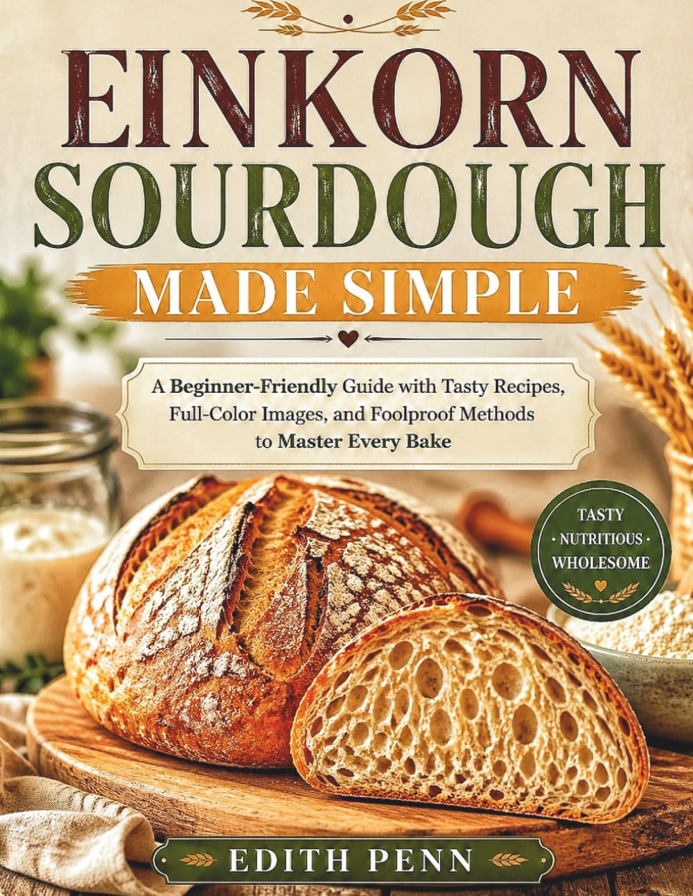 Einkorn Sourdough Made Simple: A Beginner-Friendly Guide with Tasty Recipes, Full-Color Images, and Foolproof Methods to Master Every Bake