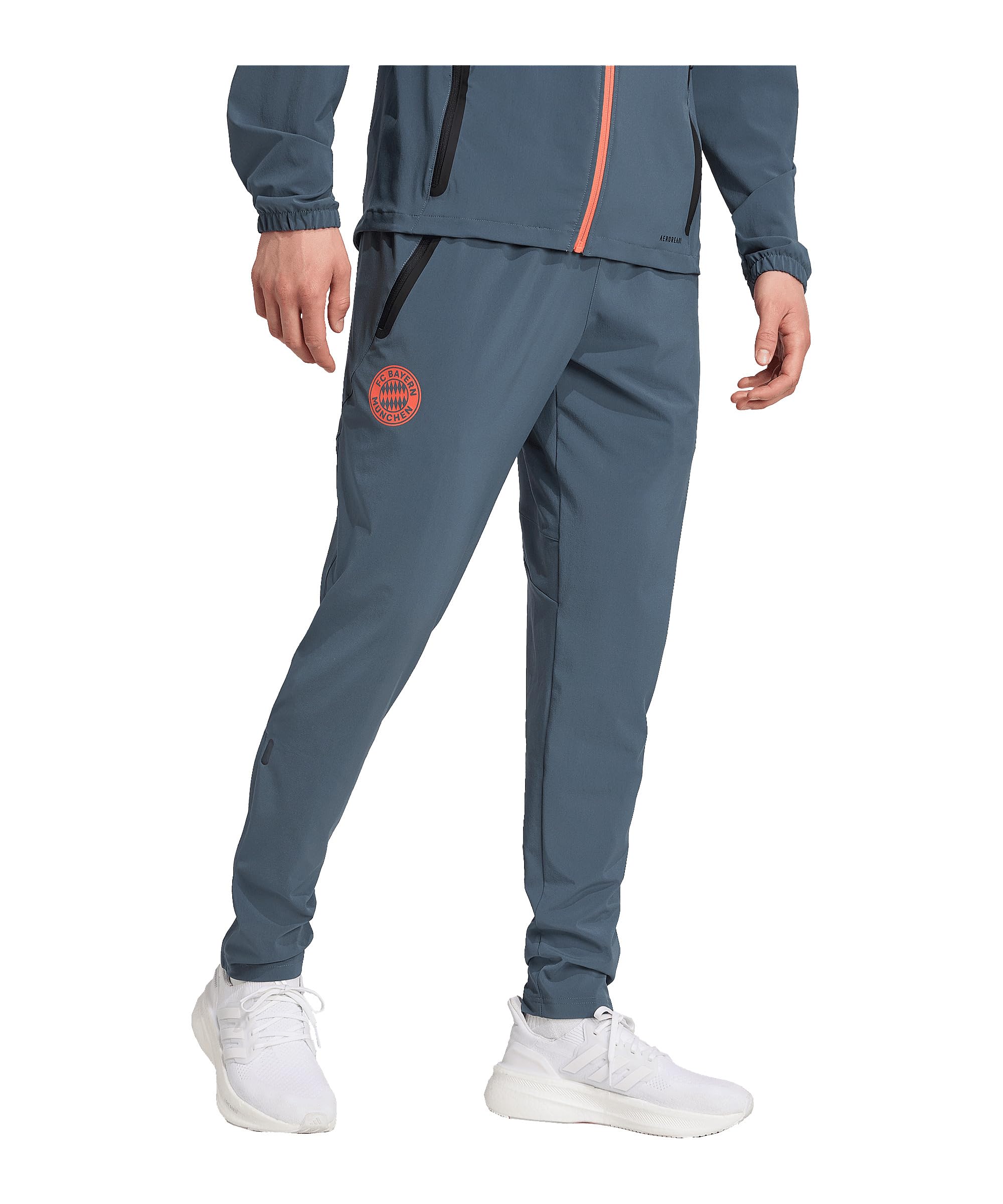 adidas Performance FC Bayern München Tech Travel Hose grau, XL Herren