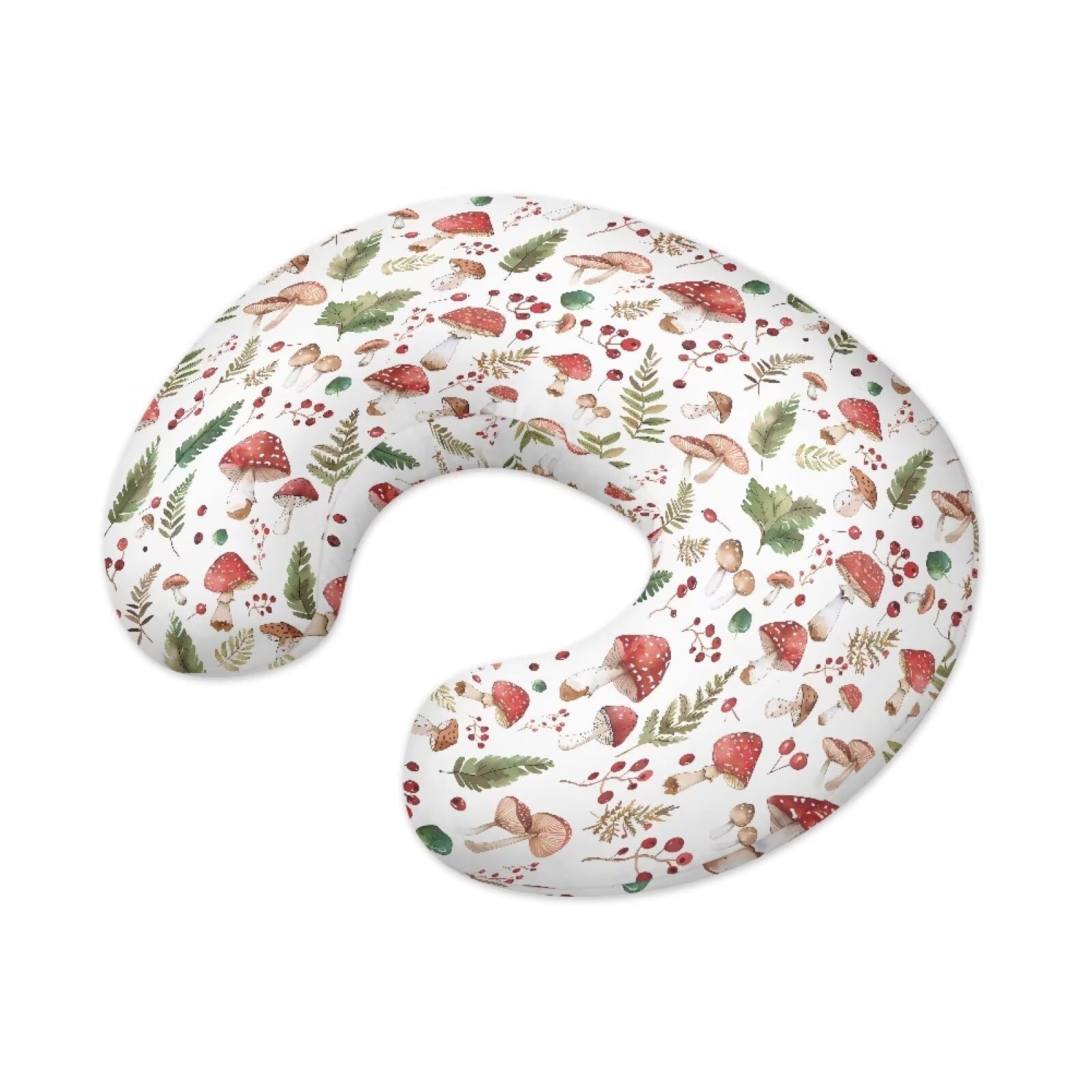 Hudotybom Nursing Pillow Cover Mushroom Breastfeeding Pillow Slipcover for Baby Nursing Pillow Cover Cuddle Pillow Slipcover Soft Nursing Pillow Protective Baby Feeding Baby Essentials