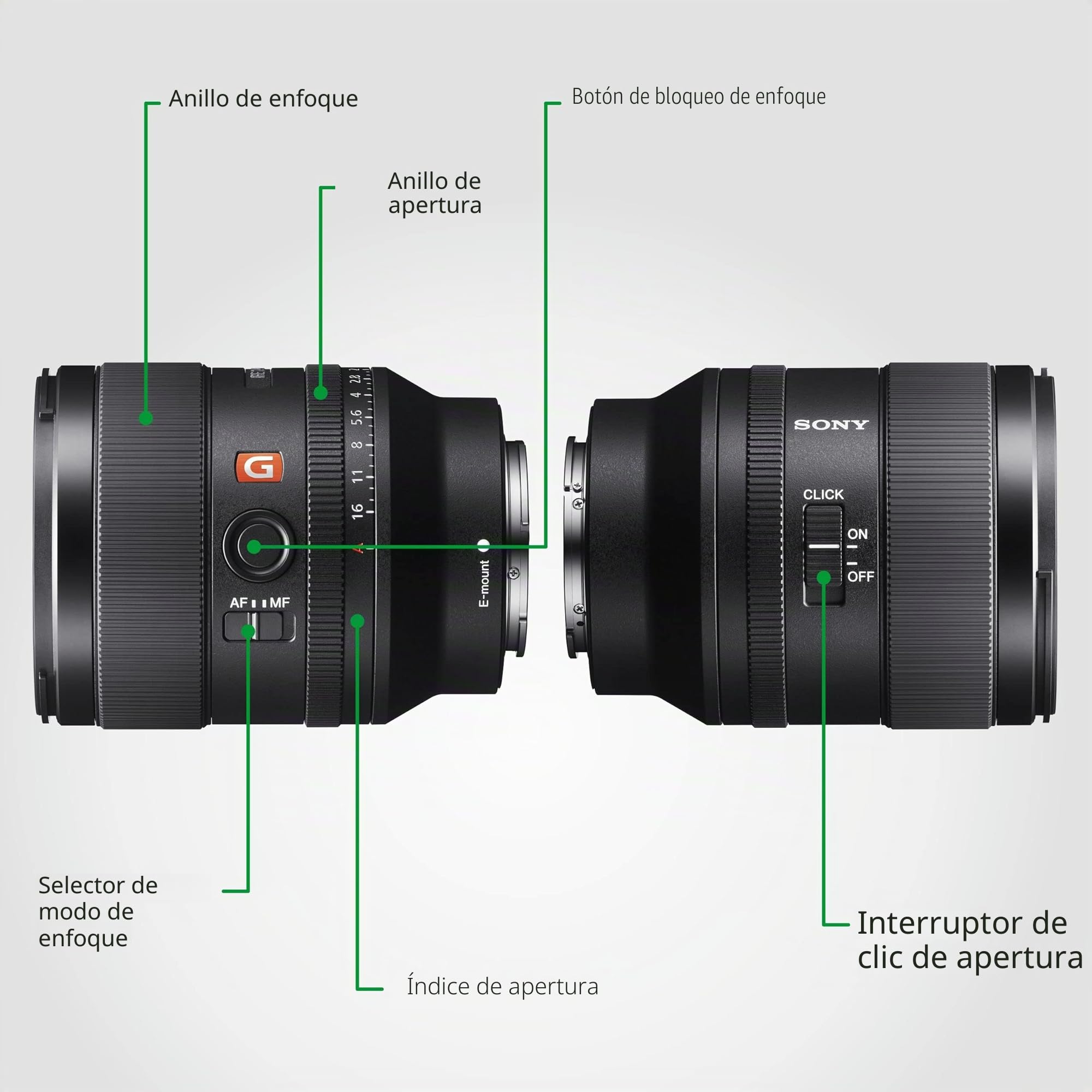 Sony SEL35F14GM - Objetivo Full-Frame FE 35mm F1.4 GM, Objetivo de Focal Fija zoom Serie G Master
