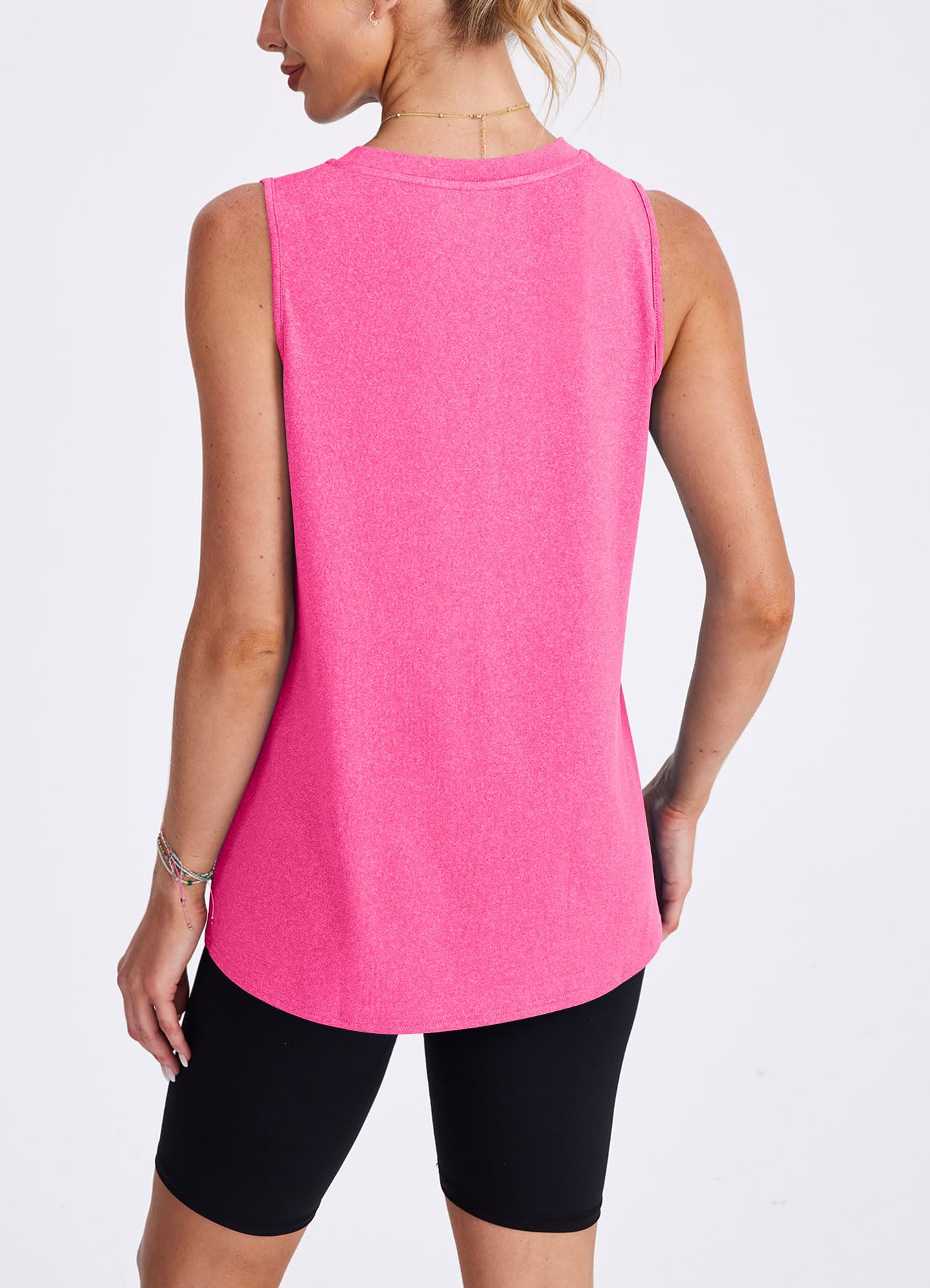 Womens Workout Tank Tops Lightweight Sleeveless Shirts for Women Loose Fit Tops for Athletic Running Tennis Yoga