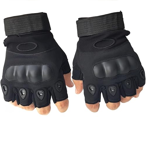 Aepigo Gym Gloves for Men Workout Unisex Cushion Hand Gloves for Gym for Men & Women for Cycling, Weightlifting, Workout Comfortable Fit Bike Riding, Cycling Handgloves Black