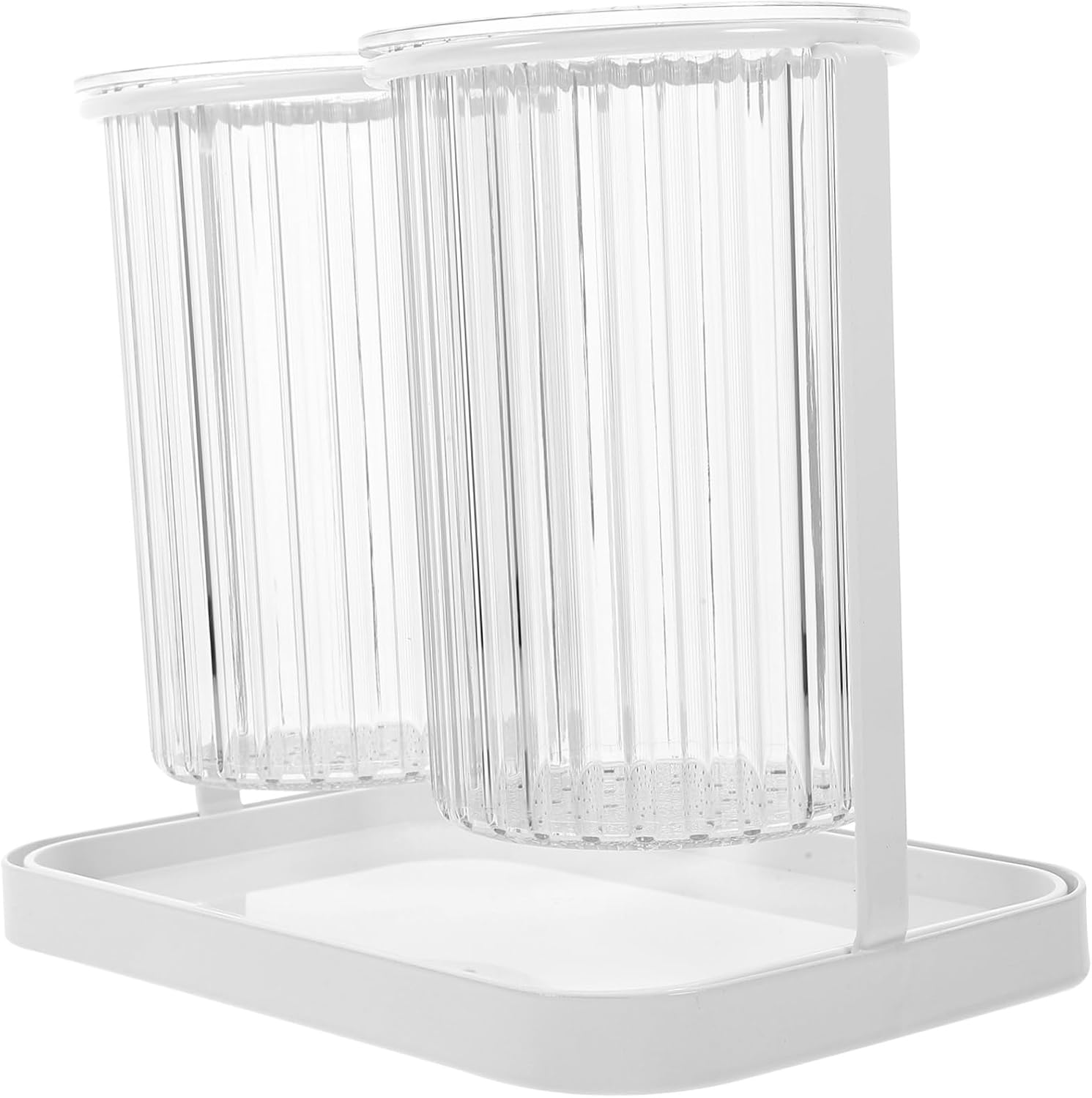 Chic European Style Chopstick Holder Dual Compartment Kitchen Utensil Organizer with Draining Design for Cutlery Storage Kitchen Decor Craftsmanship