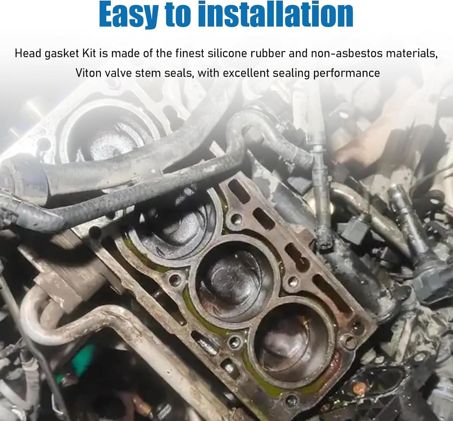 Engine Cylinder Head Gasket Set Kit with Bolts Fit for 2011-2015 Hyundai Sonata Santa Fe Sport Tucson for Kia Optima Sorento Sportage 2.4L 2359cc L4 DOHC Replace#HS54741B ES72465-1 HSHY24