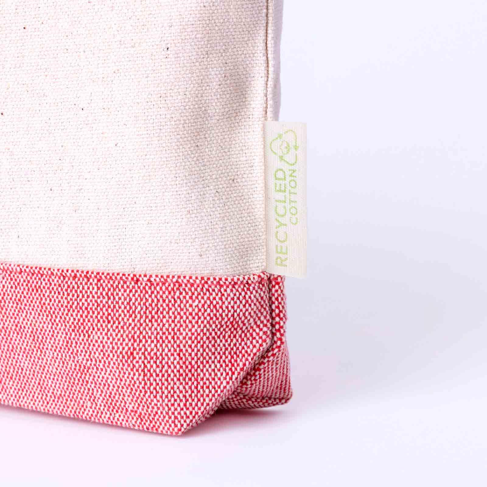 ADRI - Estuche Neceser Bicolor para Detalles, Bolsa con Cremallera de algodón Reciclado para Pintar o Personalizar. 23 x 18 x 8 cm. Bolsas Neceser de Viaje (Variado, 30)