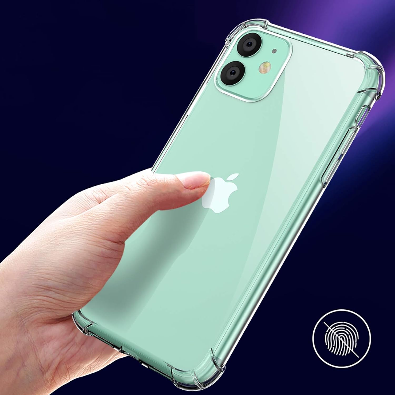 CNPGD Compatible with iPhone Shockproof Case (Crystal Clear, iPhone 11)
