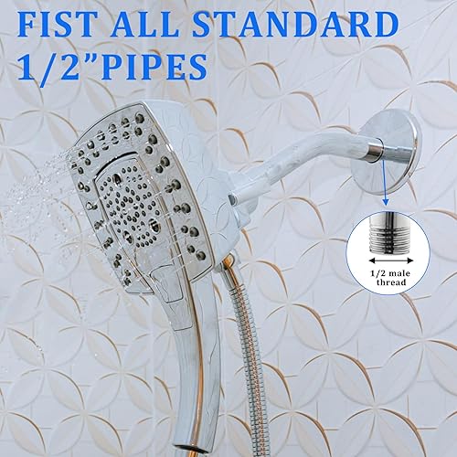 Miniatura 4 de Placa de cubierta de fontanería de gran tamaño con brida de brazo de ducha de 4 pulgadas, placa universal de repuesto extra grande para cubrir