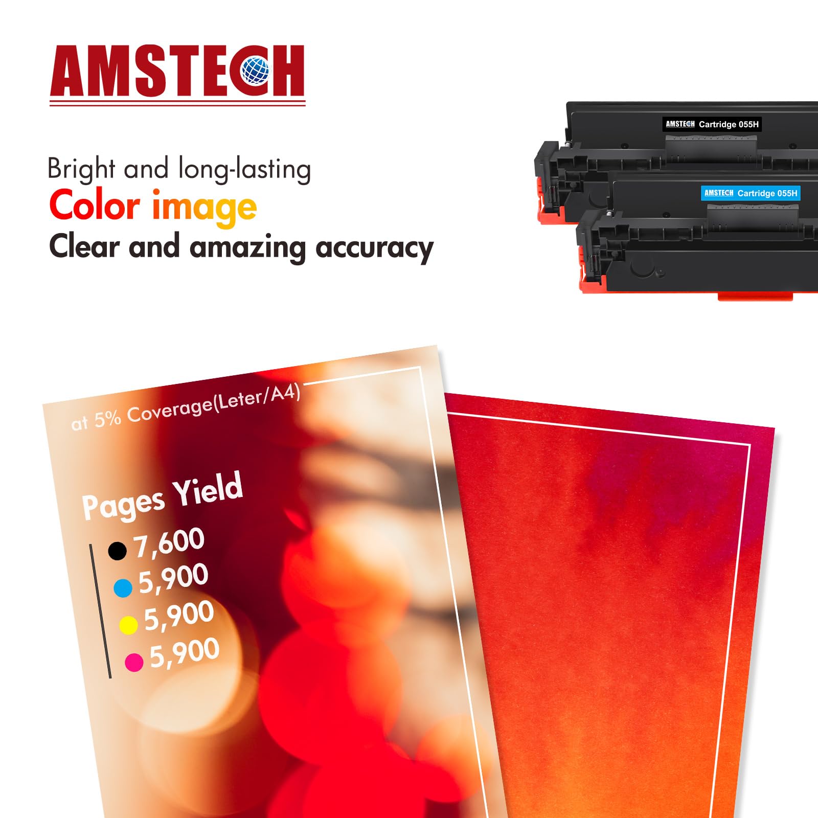 Canon インクカートリッジ 055 H 黒, シアン, マゼンタ, イエロー トナーカートリッジ055/055H(ブラック/シアン/マゼンタ/イエロー