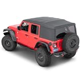 Complete Soft Top with Hardware - Fits Jeep JL 4-Door 2018-2023 - Black Diamond