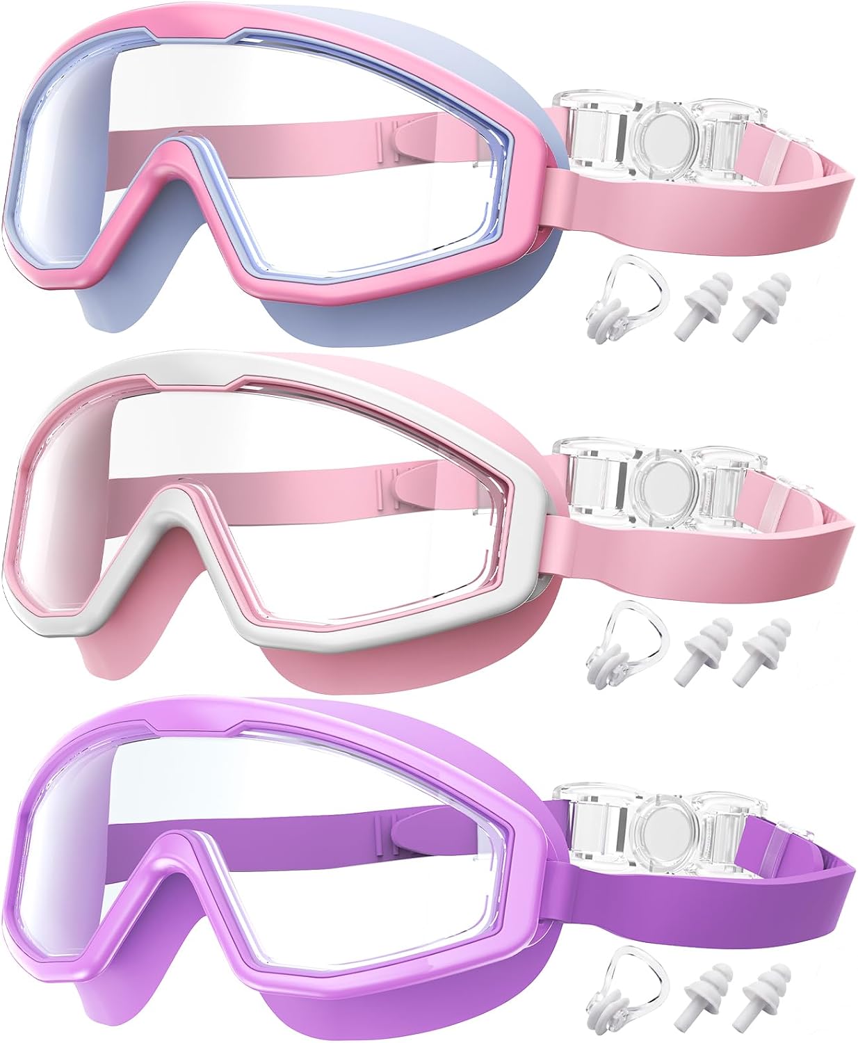 45% off QALLY Kids Swim Goggles 3 Pack