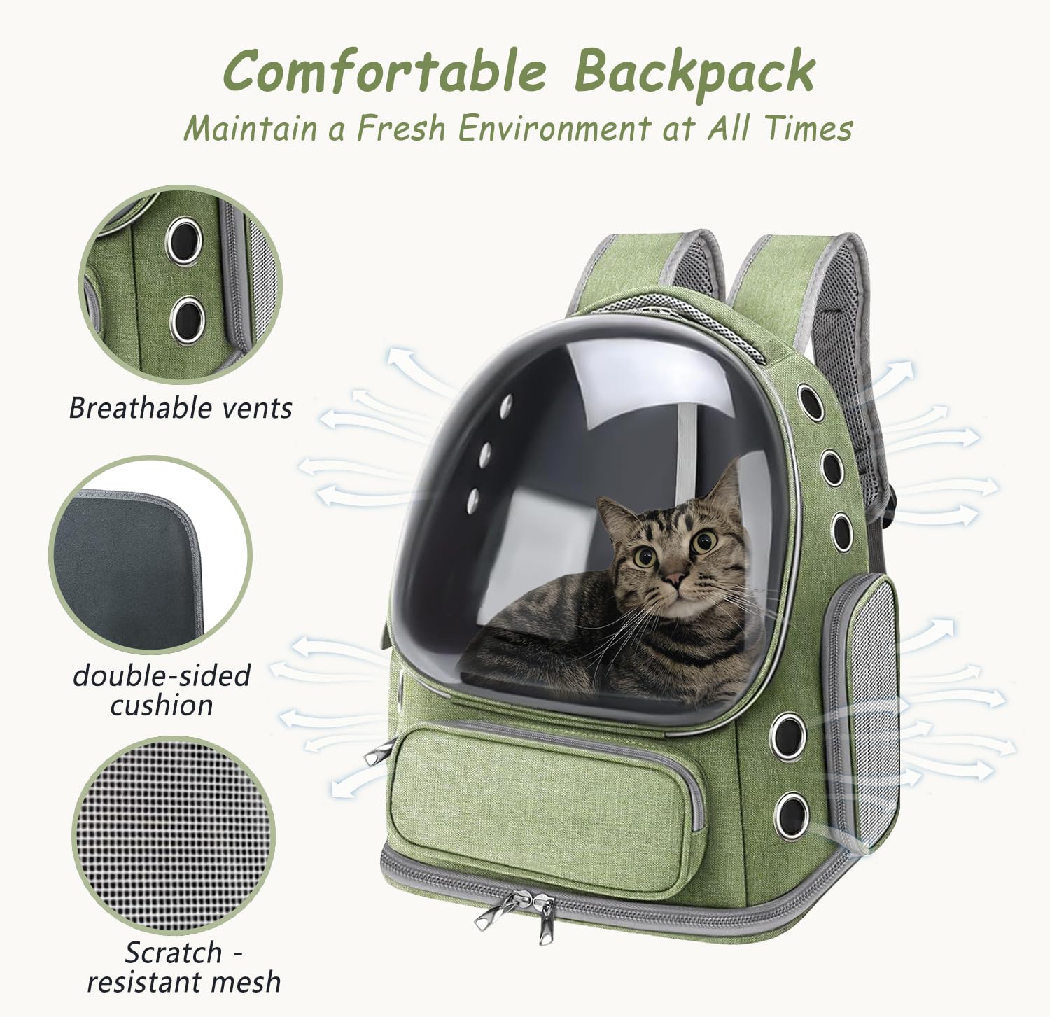 airline approved pet travel backpack Lollimeow Expandable Carrier for Large Cats & Puppies With strong yet lightweight mesh on three sides and a front flap that can be rolled down Sherpa's Pet Trading Company Travel