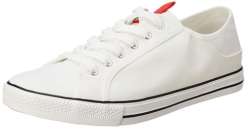 canvas white sneakers
