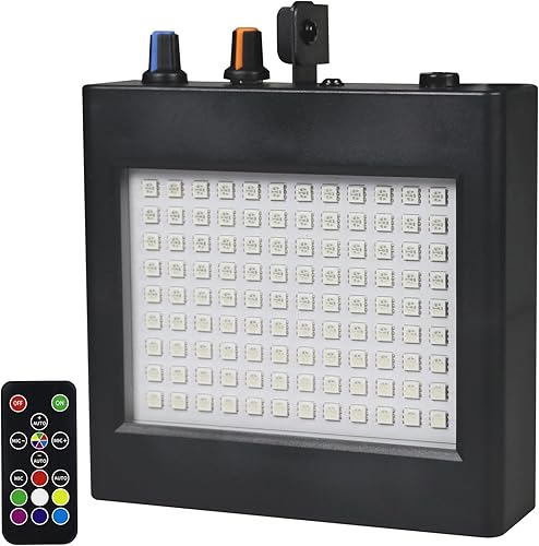 Luces estroboscópicas LED de escenario, 108 LED súper brillantes, iluminación estroboscópica con control de sonido, funcionamiento automático,