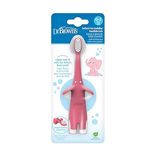 Miniatura 69 de Dr. Brown's - Paquete de cuidado bucal infantil: cepillo de dientes, pasta de dientes y toallitas para dientes y encías para bebés