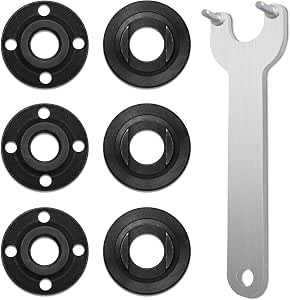 3 Pairs Of 5/8-11 Angle Grinder Flange Lock Nuts - Fits Makita, Milwaukee & Others
