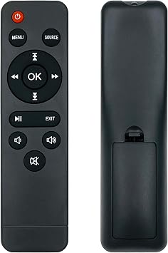 Replacement Remote for Mini Projector,Compatible with TMY V08,AuKing M8-F,NISOO M10,PANSEBA HI-04&PANSEBA HI-04, for XuanPad X008-QA01,Mini Projector.1Pack