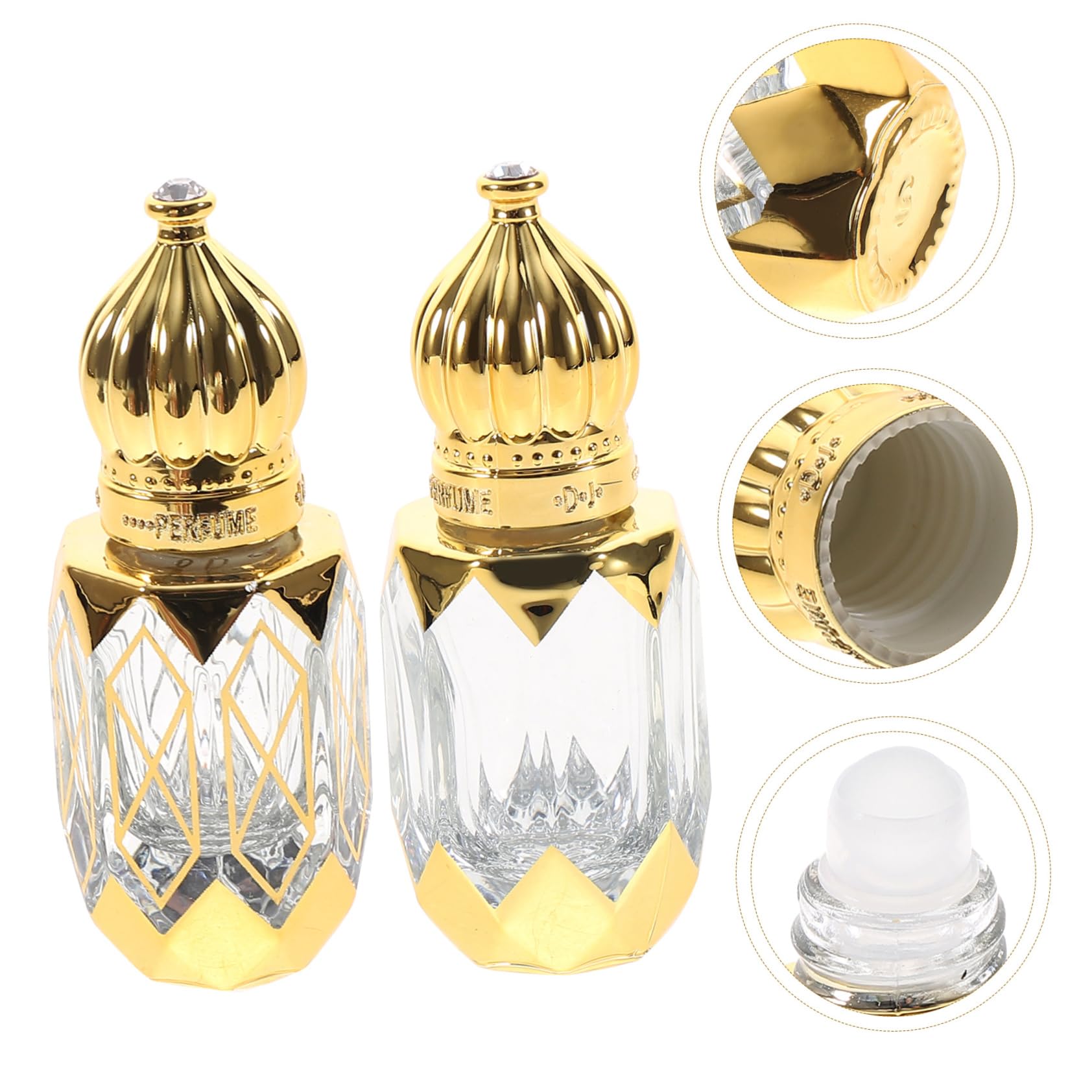 Alipis 4 Set Bottiglia Di Profumo Tascabile Refillable Perfume Bottles Essential Oil Flaconi Spray Per Oli Essenziali Bottiglie Contenitore Mini Bottiglia Da Viaggio Bicchiere 2 Pezzi * 4