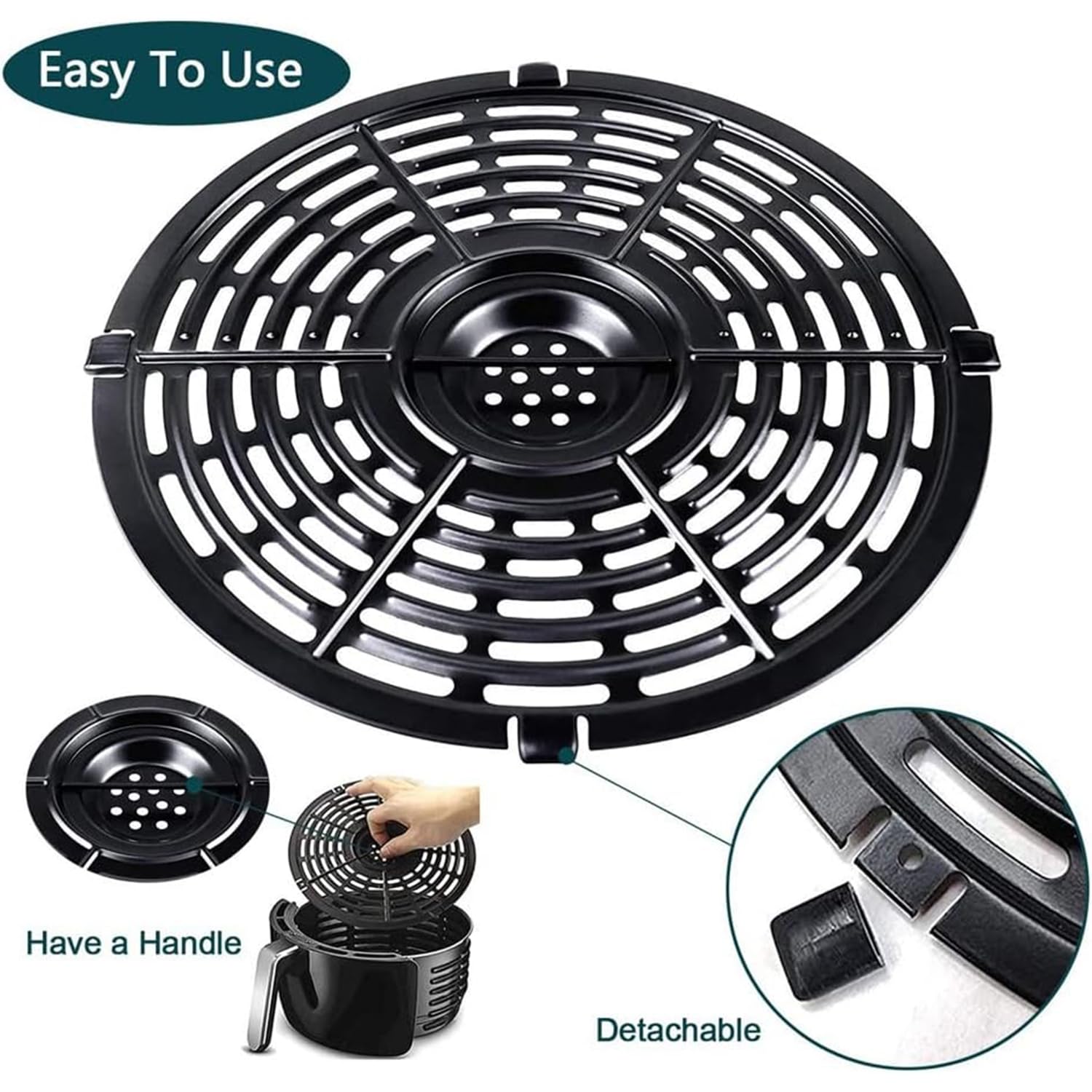 Grille de friteuse à air et doublures réutilisables pour barbecue Ninja Grille de friteuse à air et doublures réutilisables pour barbecue Ninja