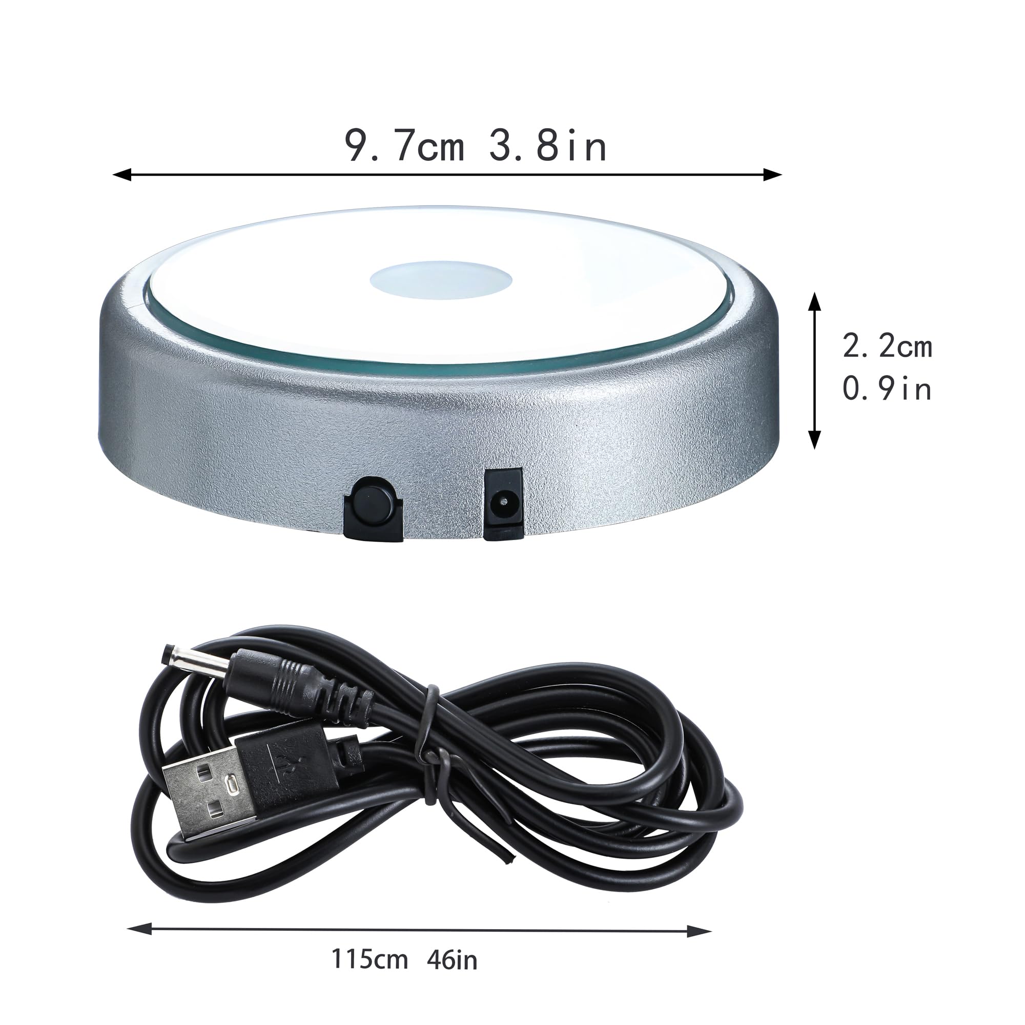 LED Light Base for Crystal Displays - Color Changing -6