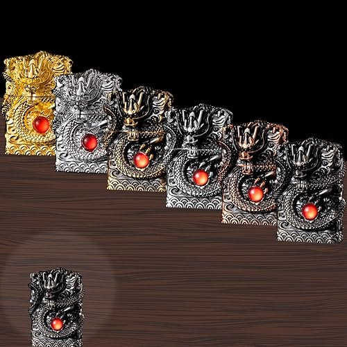 Miniatura 5 de Encendedor de dragón de alivio al viento, encendedores geniales, reutilizable, vintage, antiguo, gabardina, queroseno, para colección, regalo