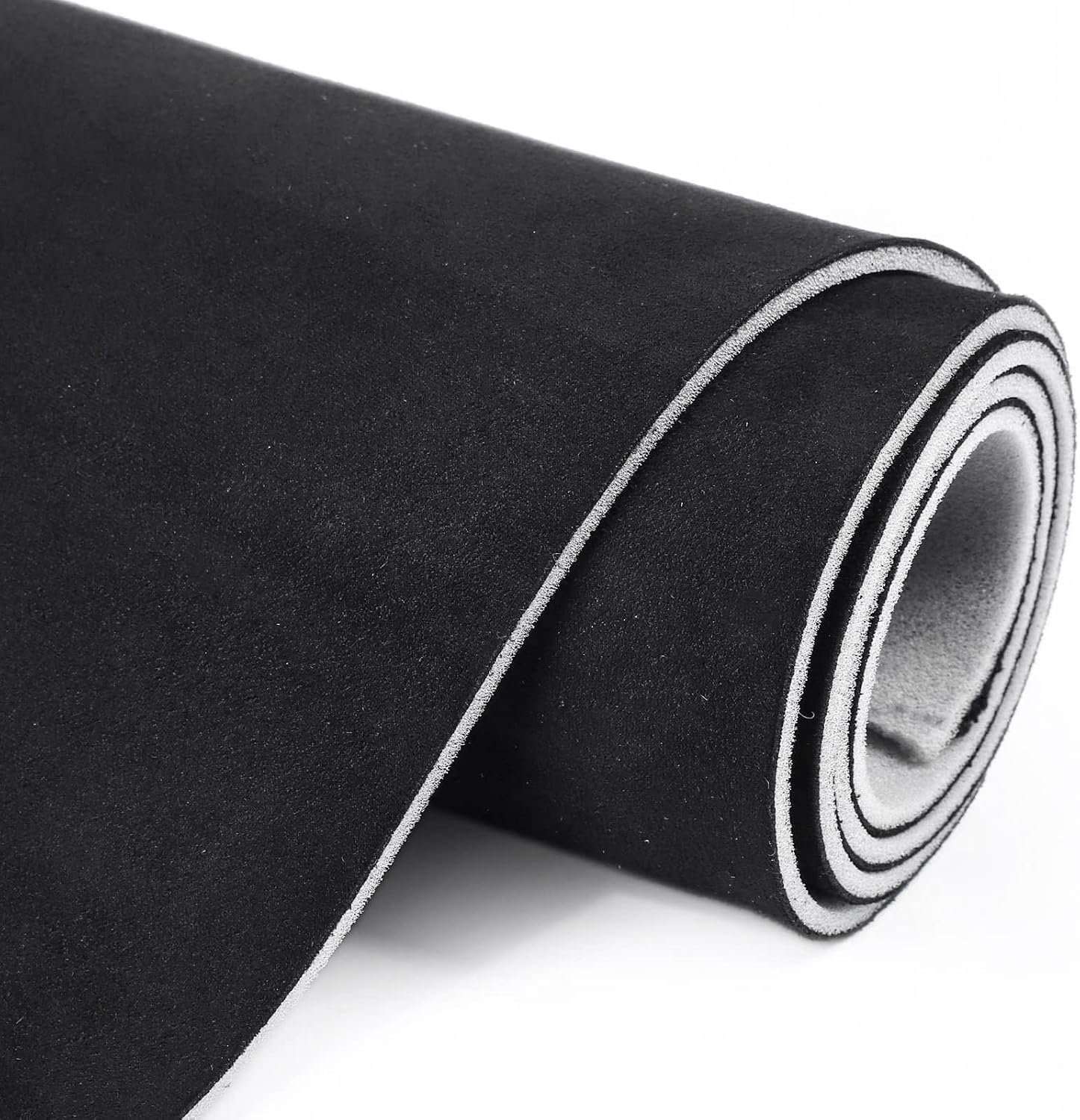 Suede Headliner Fabric with Foam Backing, Car Interior Repair Wrap Packaging Replacement, Universal DIY Headliner Material for Cars Trucks SUVs Roof, Car Accessories (Gray)