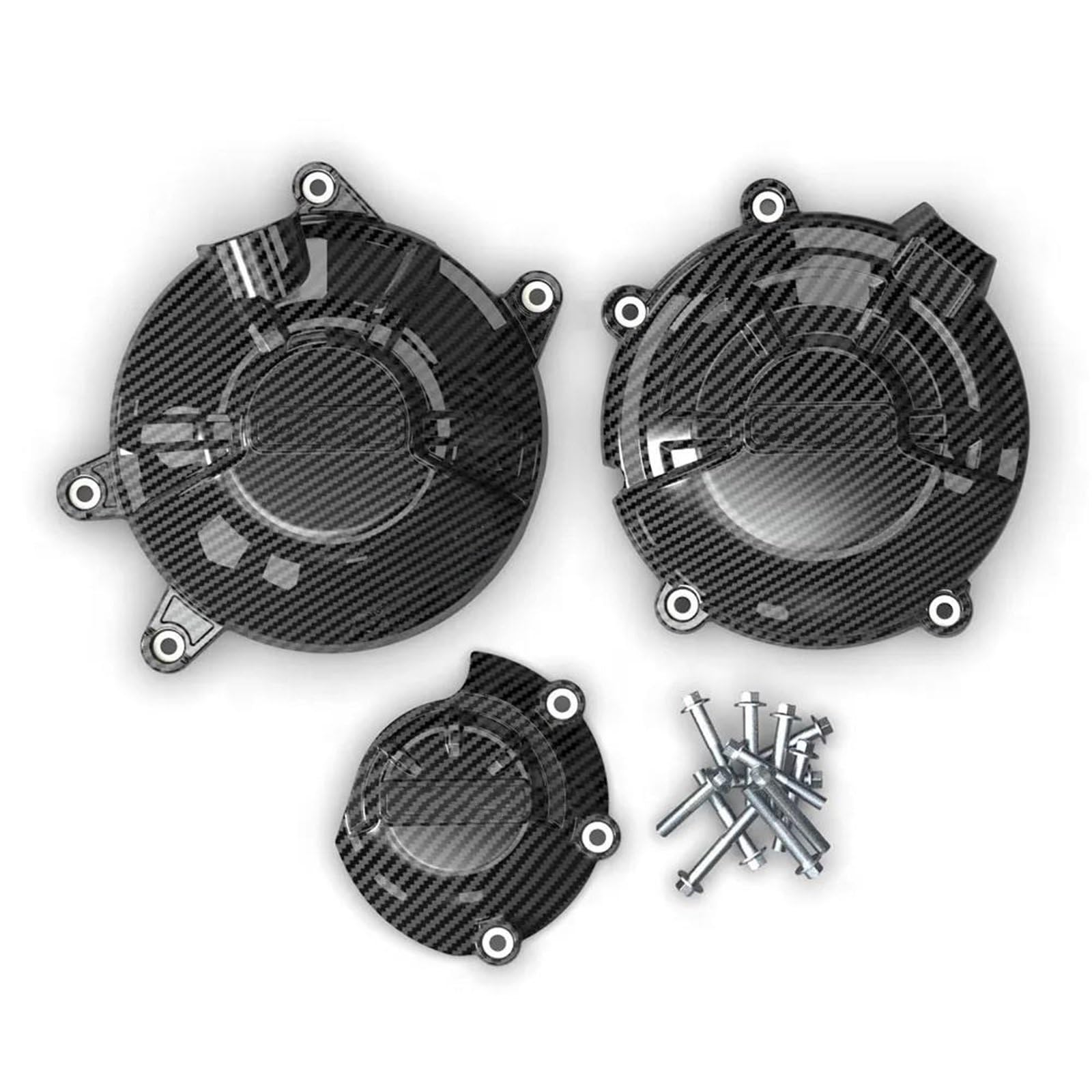XSDIKA(小さな店) バイク 用 エンジンカバー クラッチ パルス プロテクション カバー 用 CB500X 用 CB500F 用 CBR500R 用 CM500 2019-2024 用(1 Set-CF)