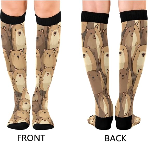 Cute Moles Compression Socks for Women Support Circulation
