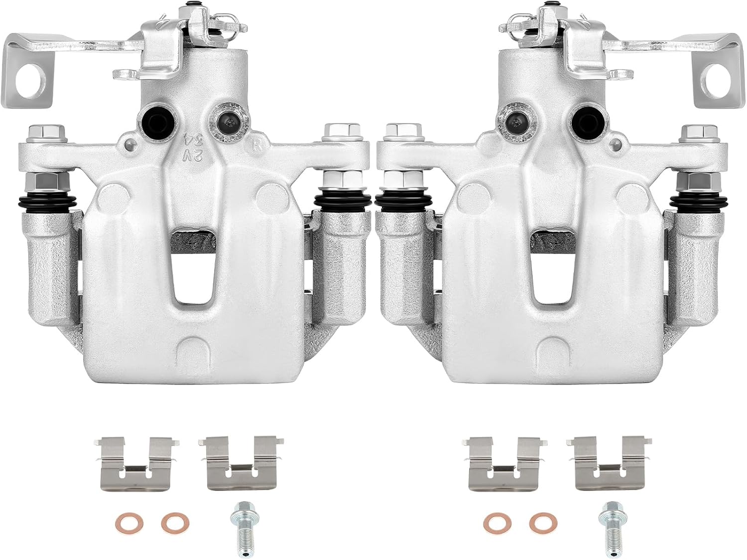 SCITOO 19B6789 19B6788 Rear Left & Right Disc Brake Calipers Assembly w/Bracket For Hyundai For Elantra GT/For Veloster,For Kia For Forte/For Forte Koup/For Forte5 Rear Passenger and Driver 19B6789 & 19B6788