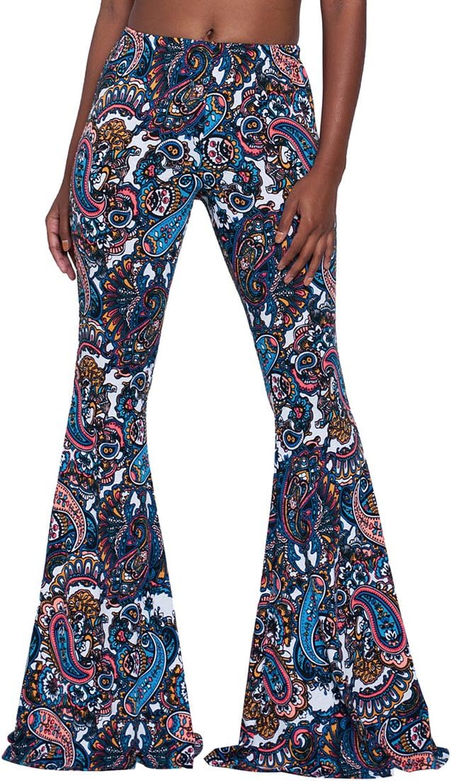 Herose Tall Ladies Soft Flared Leggings Pants Floor Length S-2XL