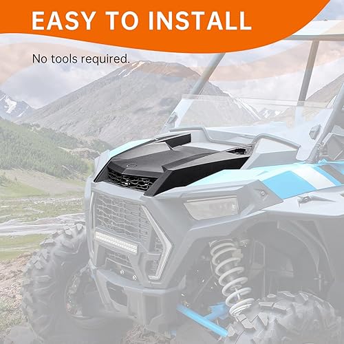 Miniatura 5 de Turbo Hood Scoop compatible con Polaris RZR XP 1000 / XP 4 1000 /Turbo S/Turbo 4 S 2019-2023 Accesorios Kit de admisión de aire