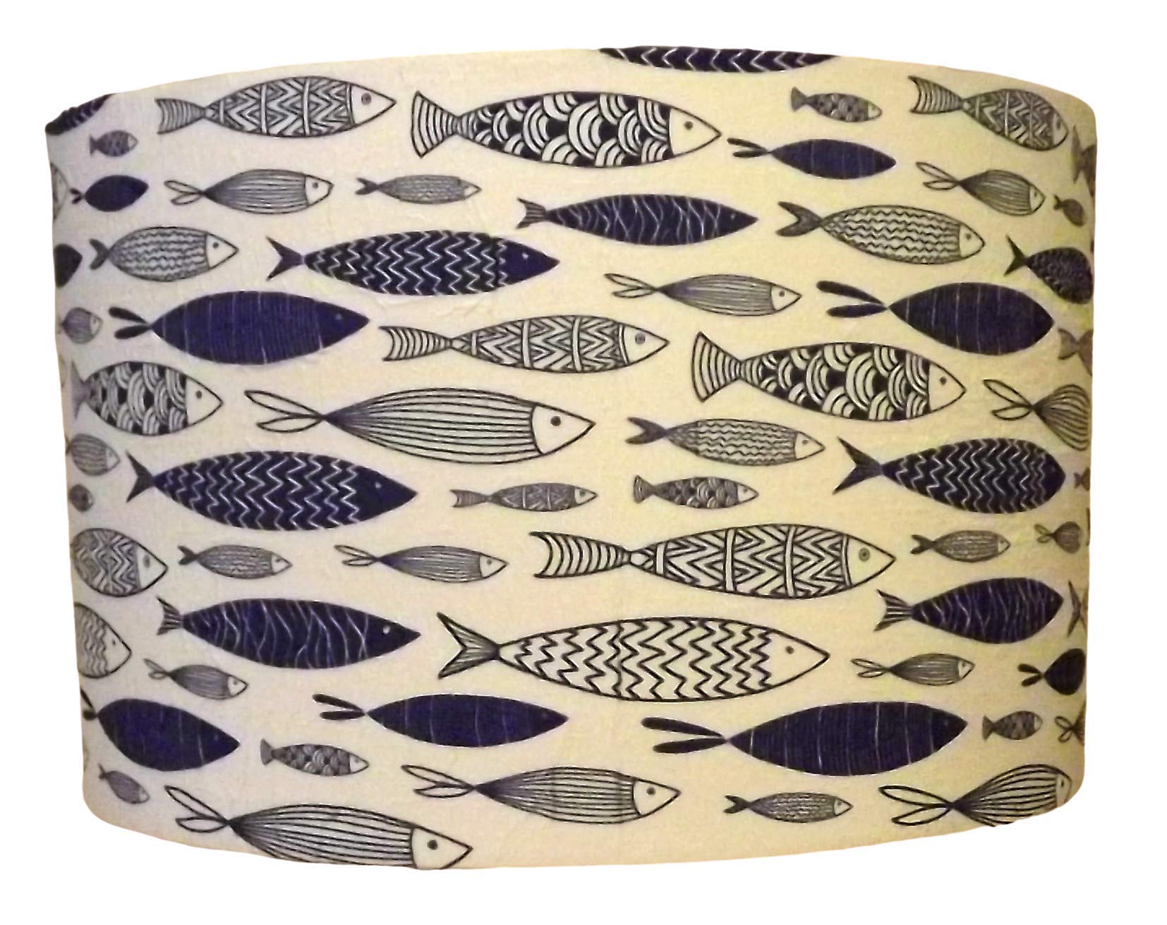Blue Fish lamp shade,lampshade,vintage shabby chic. Bathroom, Nautical