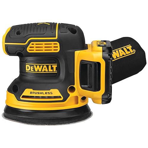DEWALT 20V MAX Sierra Orbital Sin Cable, Sierra Orbital Aleatorizada de 5 Pulgadas, 2.Ah, 8,000-12,000 RPM, Dial de Velocidad Variable, Bolsa de Transporte, Batería y Cargador Incluidos (DCW210D1)
