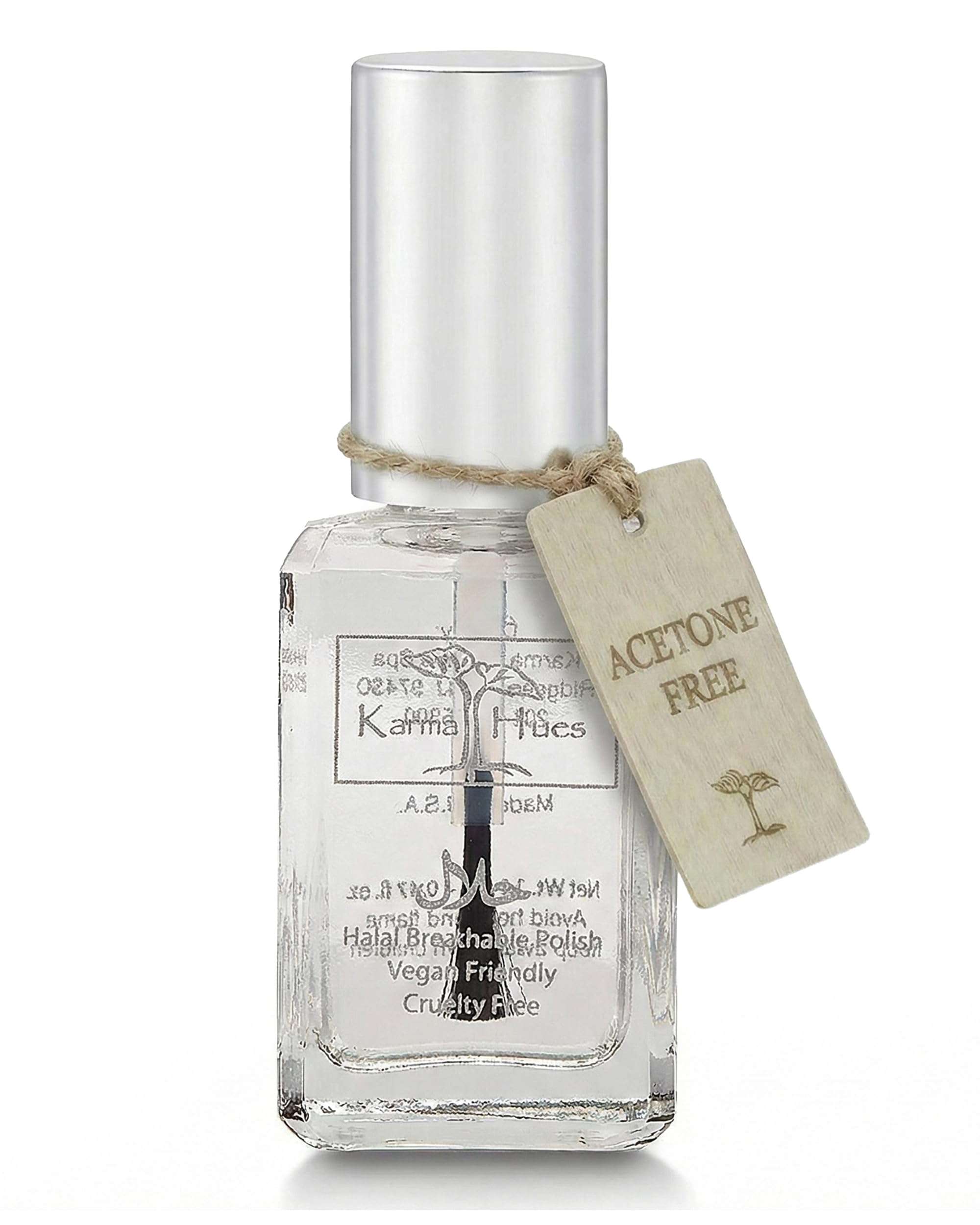 Karma Halal Certified Nail Polish- Truly Breathable Cruelty Free and Vegan - Oxygen Permeable Wudu Friendly Nail Enamel (Breathable Top Coat - ANASTASIA)