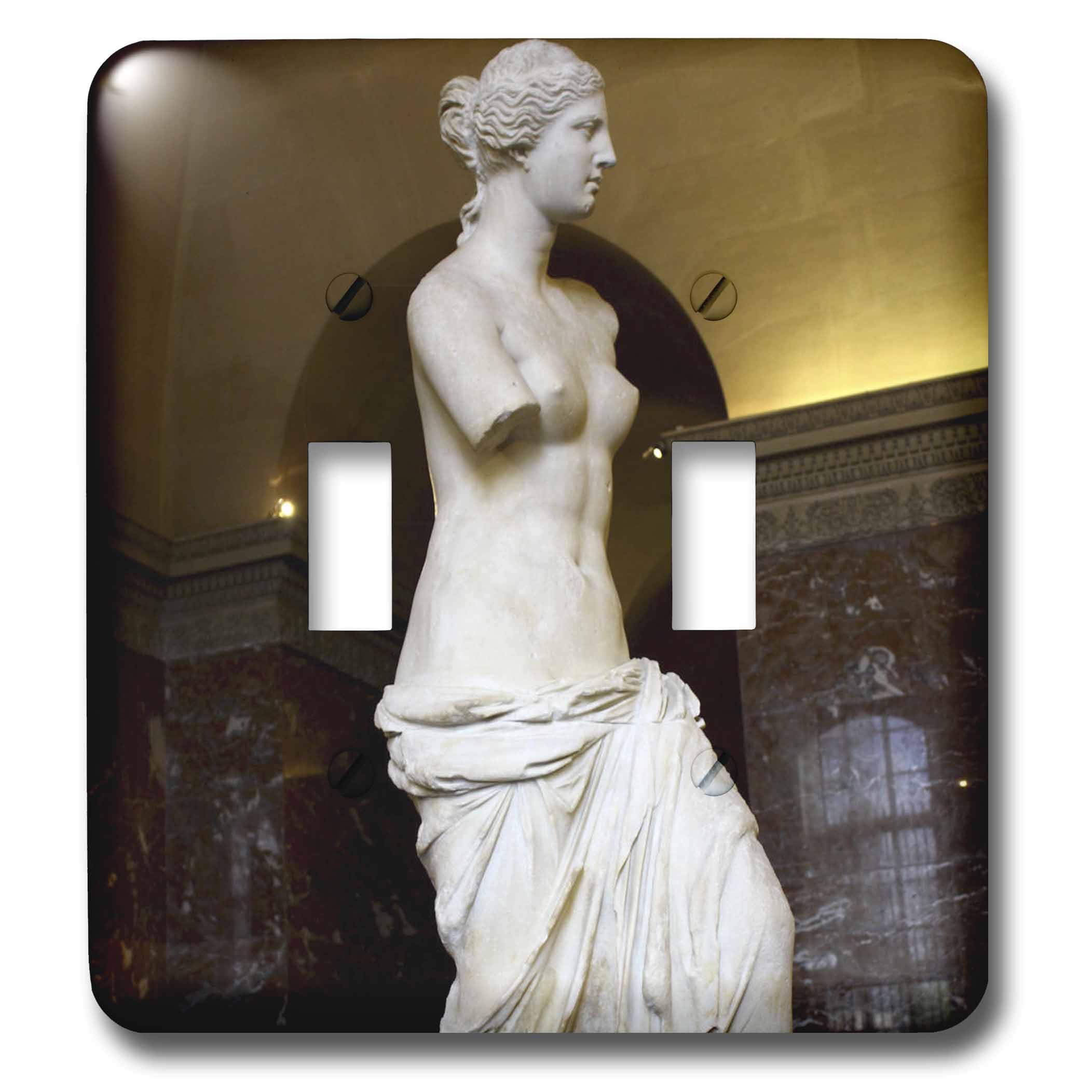 Interrupteur Double Vénus de Milo Rouge 3dRose lsp_38329_2 pour Rénover vos Plaques Ternes
