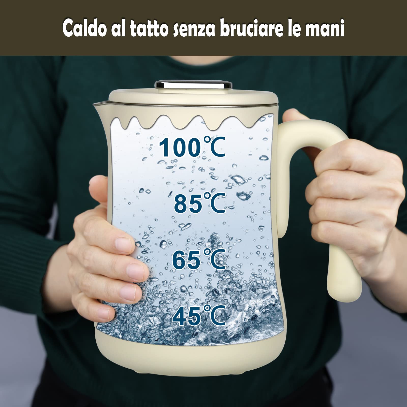 Termos Portatile Senza Fili Per Riscaldare Latte In Viaggio - 270ml, Temperatura Regolabile 37-70°C, Autonomia 6 Ore - Foto 9