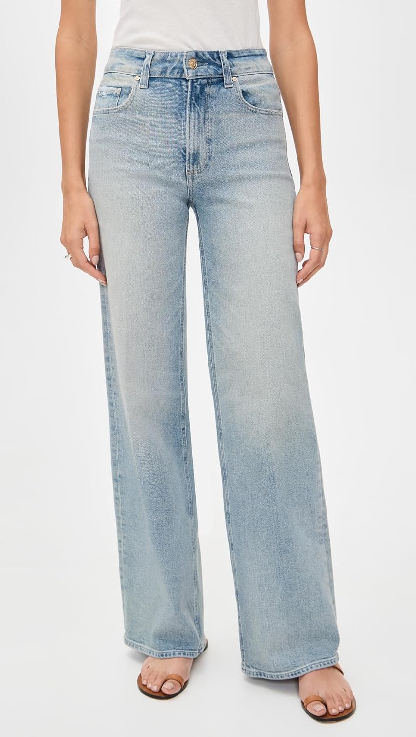 PAIGE Women's Sasha 32" Reunion Distressed Jeans - Image 2