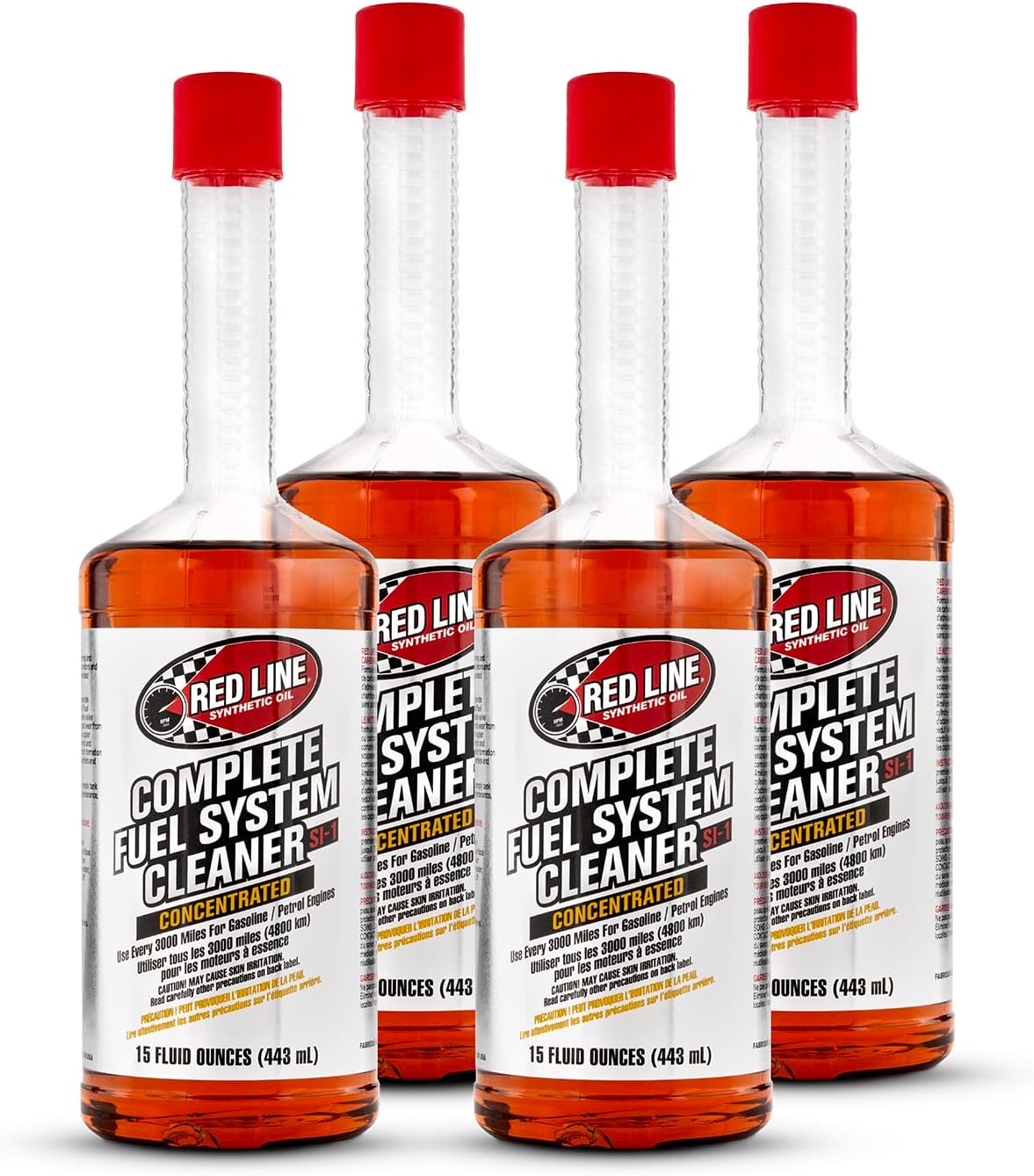 Red Line 60103 SI-1 Complete Fuel System Cleaner - 15 Ounce (4 Pack)