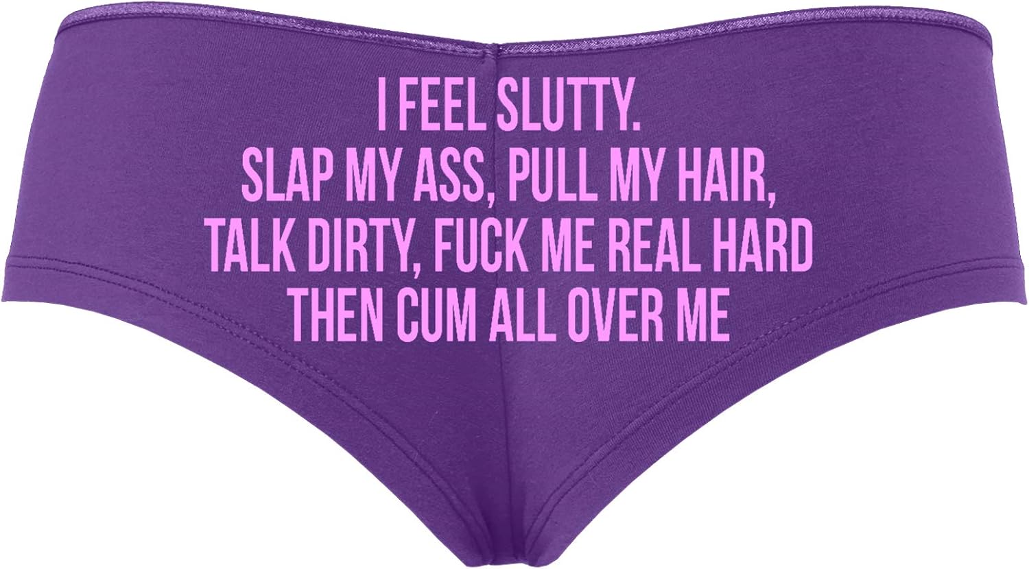 Dirty Fuck Cum Purple Boyshort