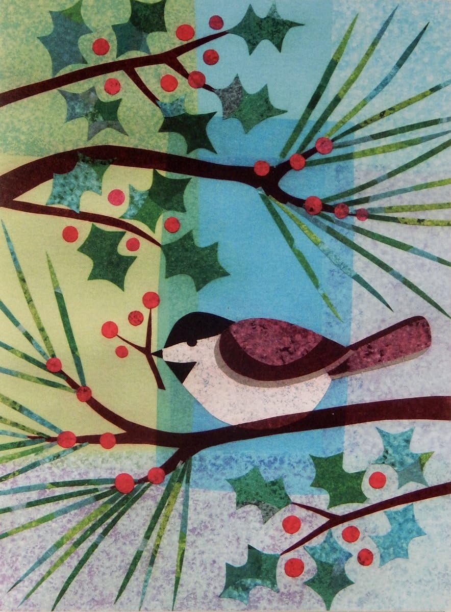 Bird Christmas Cards, Chickadee, Box of 10, by Allport Editions, 100% Recycled