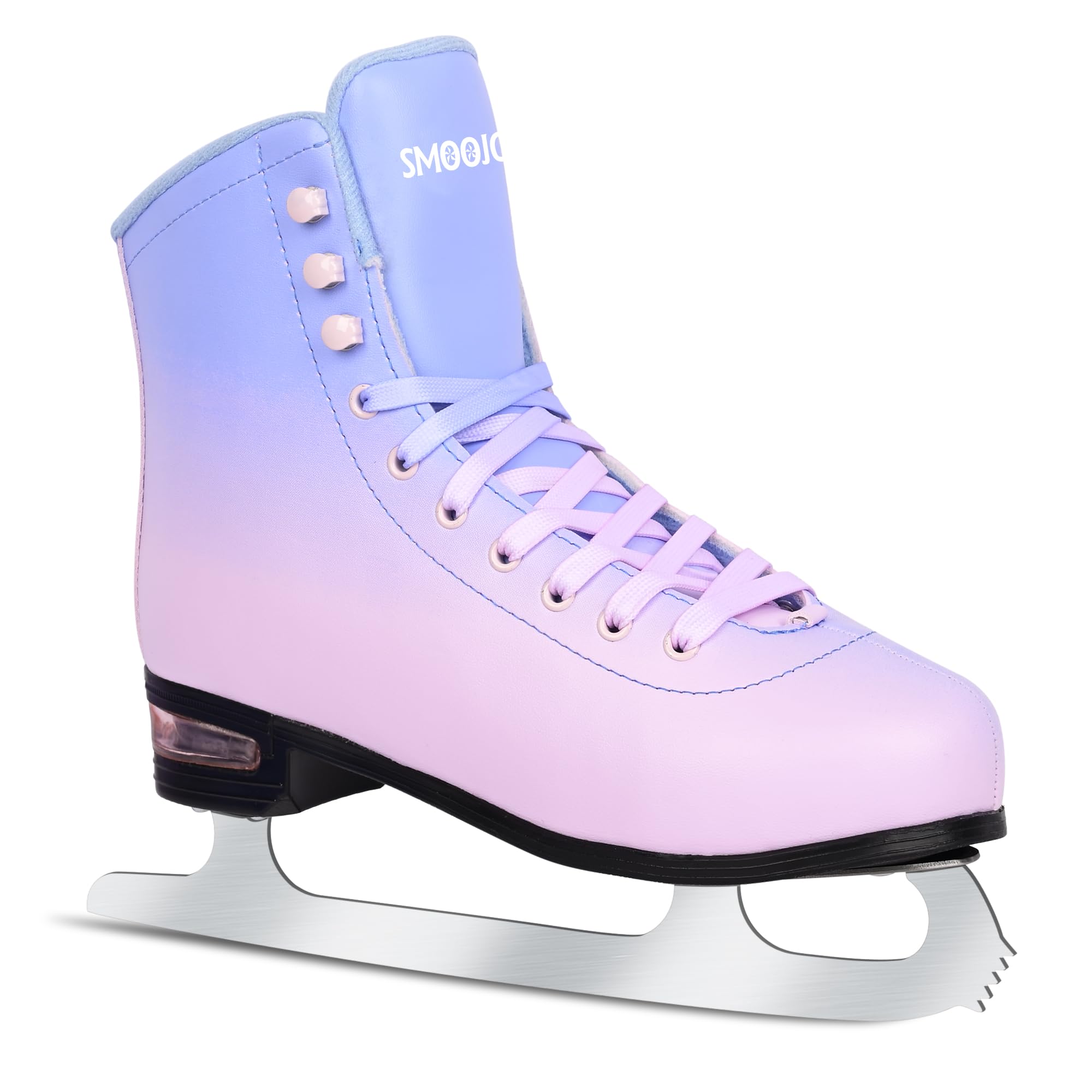 Figure Ice Skates for Women and Men - Air Cushion Deluxe Hockey Ice Skate Premium Leather Skates Indoor Outdoor Rink for Teens Beginner