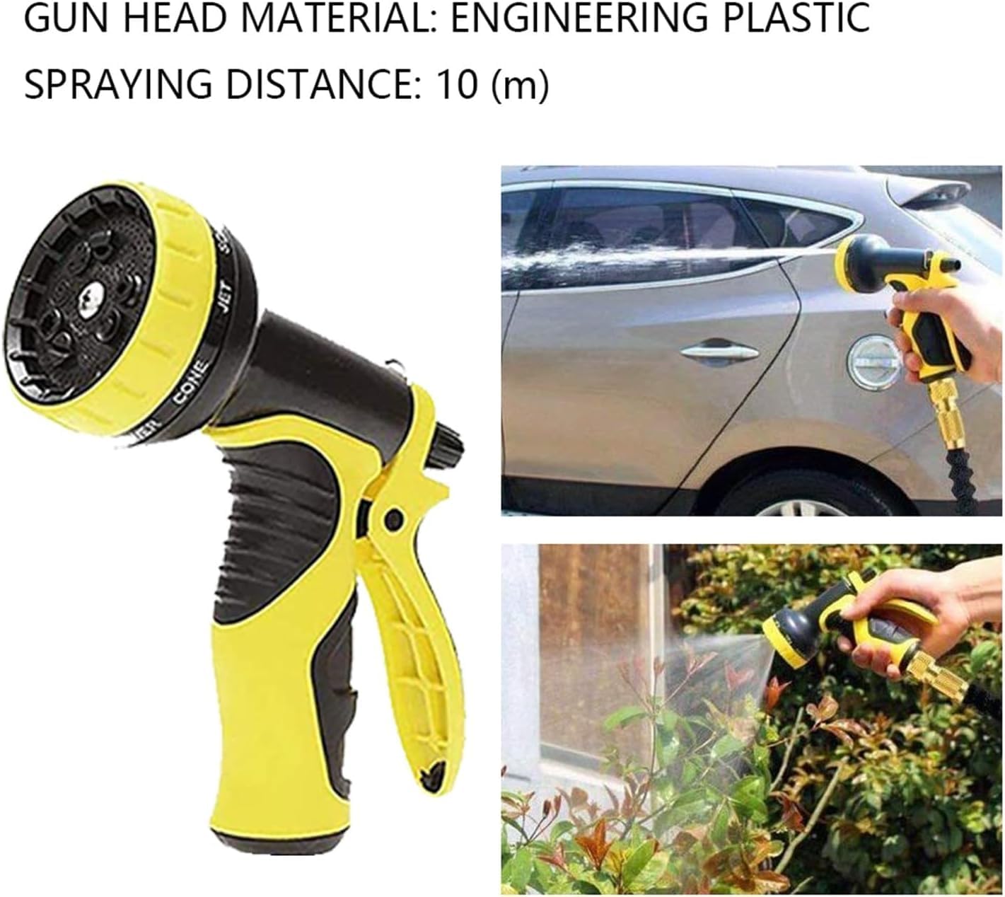 Tuinslangset hogedruk wasstraat waterpistool tuin tuinwaterslang triple hogedruk telescoopslang latex pijp
