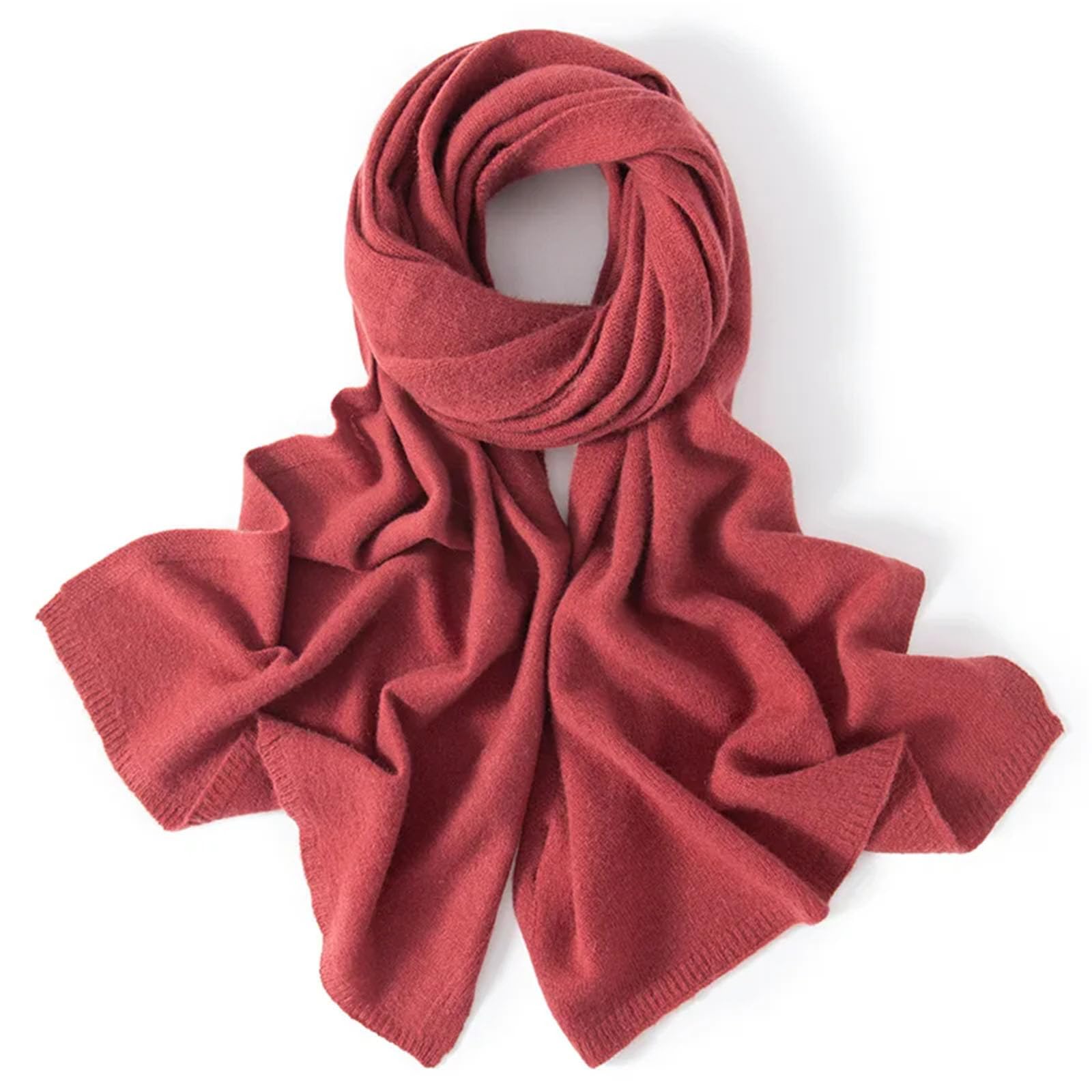 Donne che lavorano a maglia inverno autunno morbido caldo Laides solido cashmere sciarpe