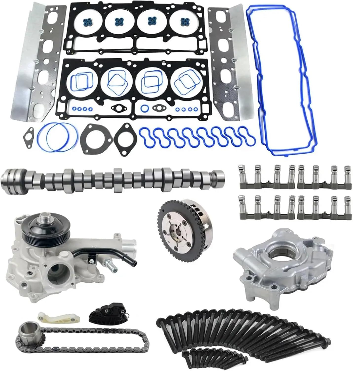Camshaft Lifters MDS Rebuild Kit Replacement Compatible With Dodge Ram 1500 5.7L 09-15 Hemi 53021726AE 53021726BC 68060714AA 05038684AA
