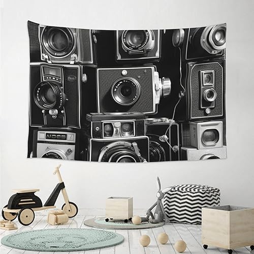 Miniatura 4 de FodPand Retro Cool Camera Collection Tapestry Dorm Decor, Party Backdrop Aesthetic Tapestries Wall Hanging Banner for Bedroom, Modern Wall Art